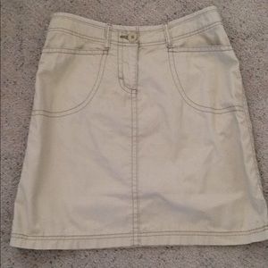 FADED GLORY Cotton Khaki Skirt Size 4